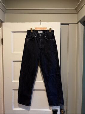 Agolde Black Straight Jeans